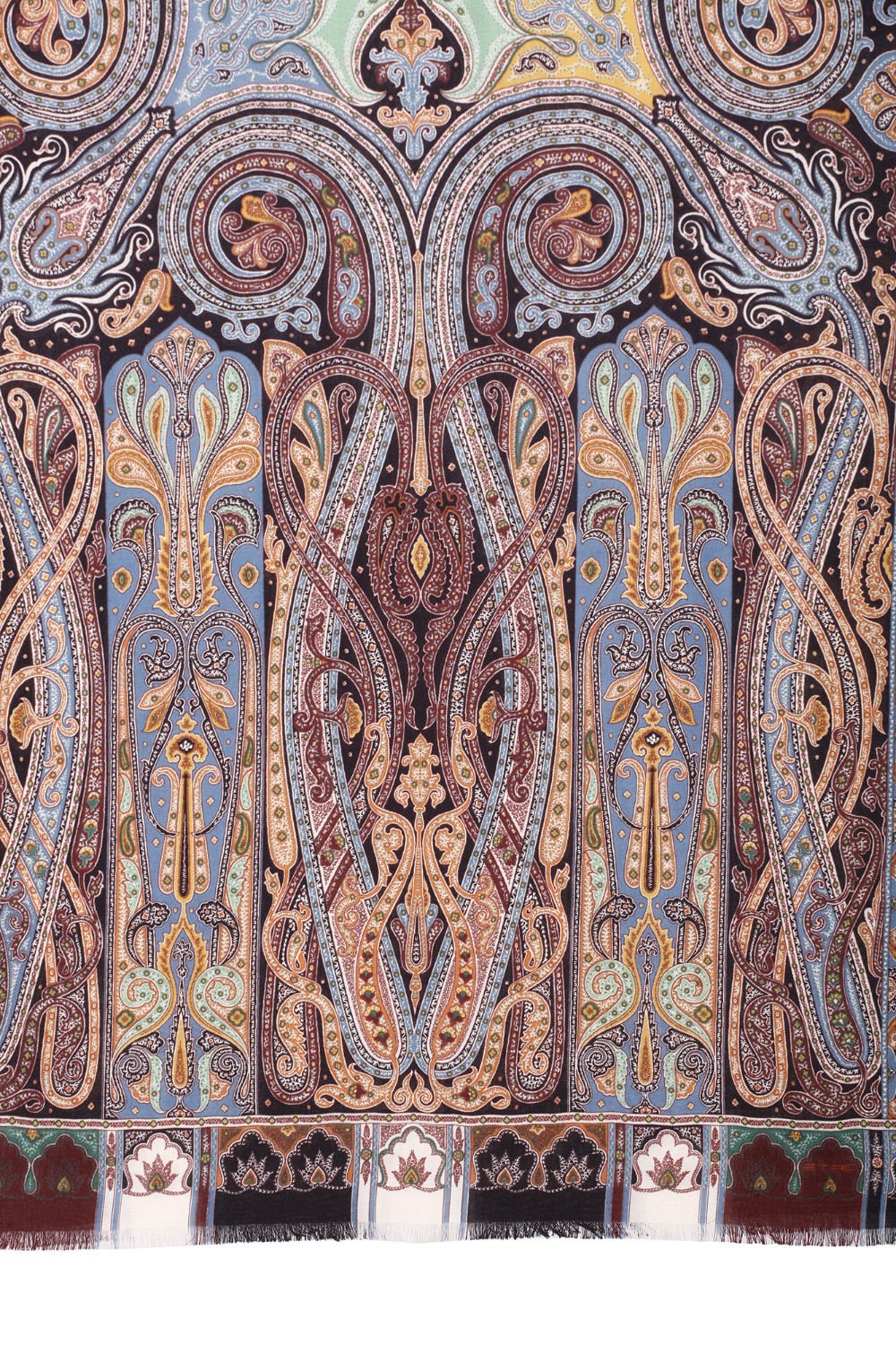shop ETRO Saldi Sciarpa: Etro sciapra in cashmere e seta.
Sciarpa in cachemire, decorata da una stampa con motivi Paisley d'archivio e impreziosita da una bordatura unita sfrangiata.
Dimensioni: 70x170cm.
Composizione: 70% Cashmere 30% Seta.
Made in Italy.. 10007 8021-300 number 4970919